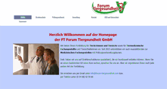 Desktop Screenshot of forum-tiergesundheit.de